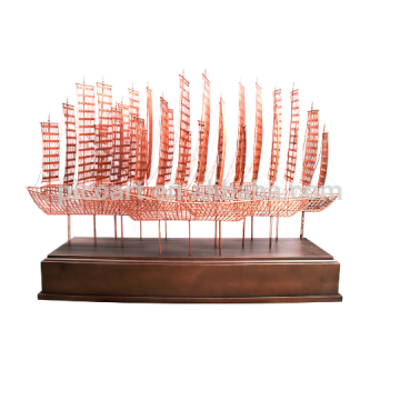 Art Hands Copper Sculpture For Indoor Decoration, beautiful boat